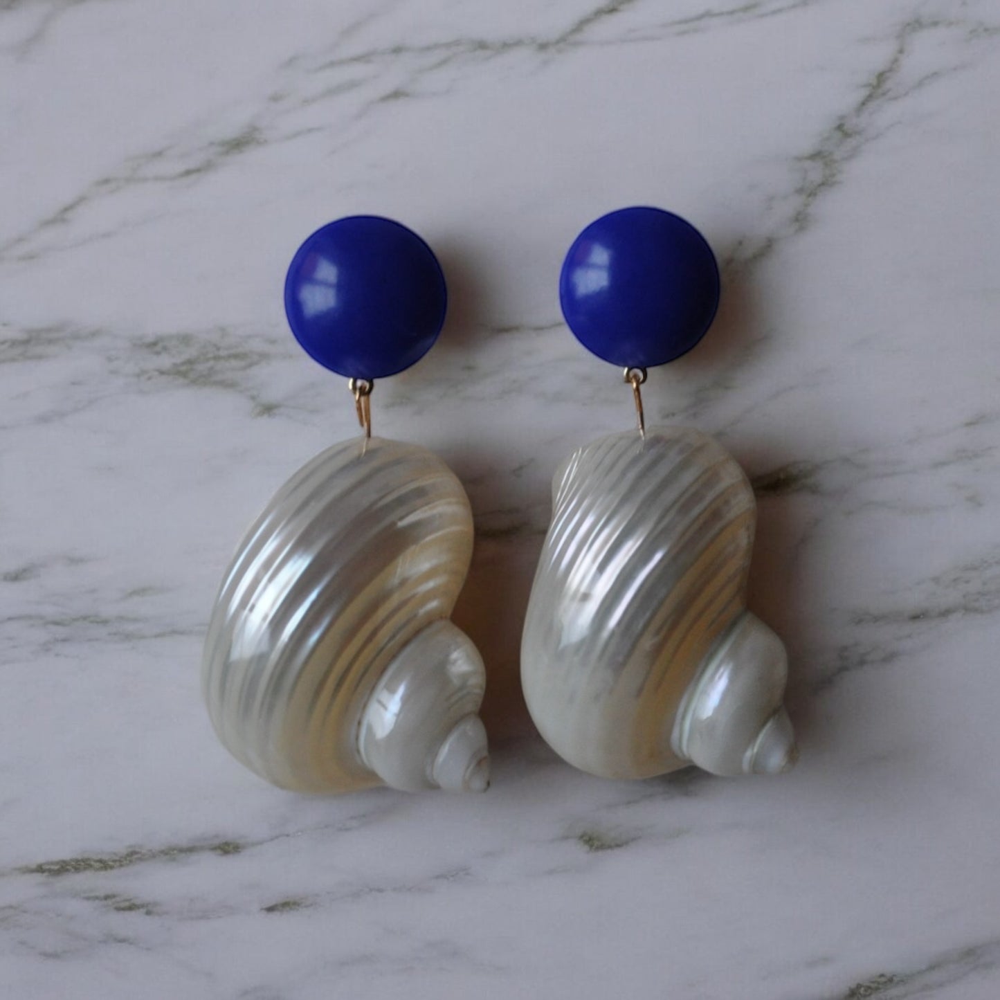 COBALT ORCHID EARRINGS