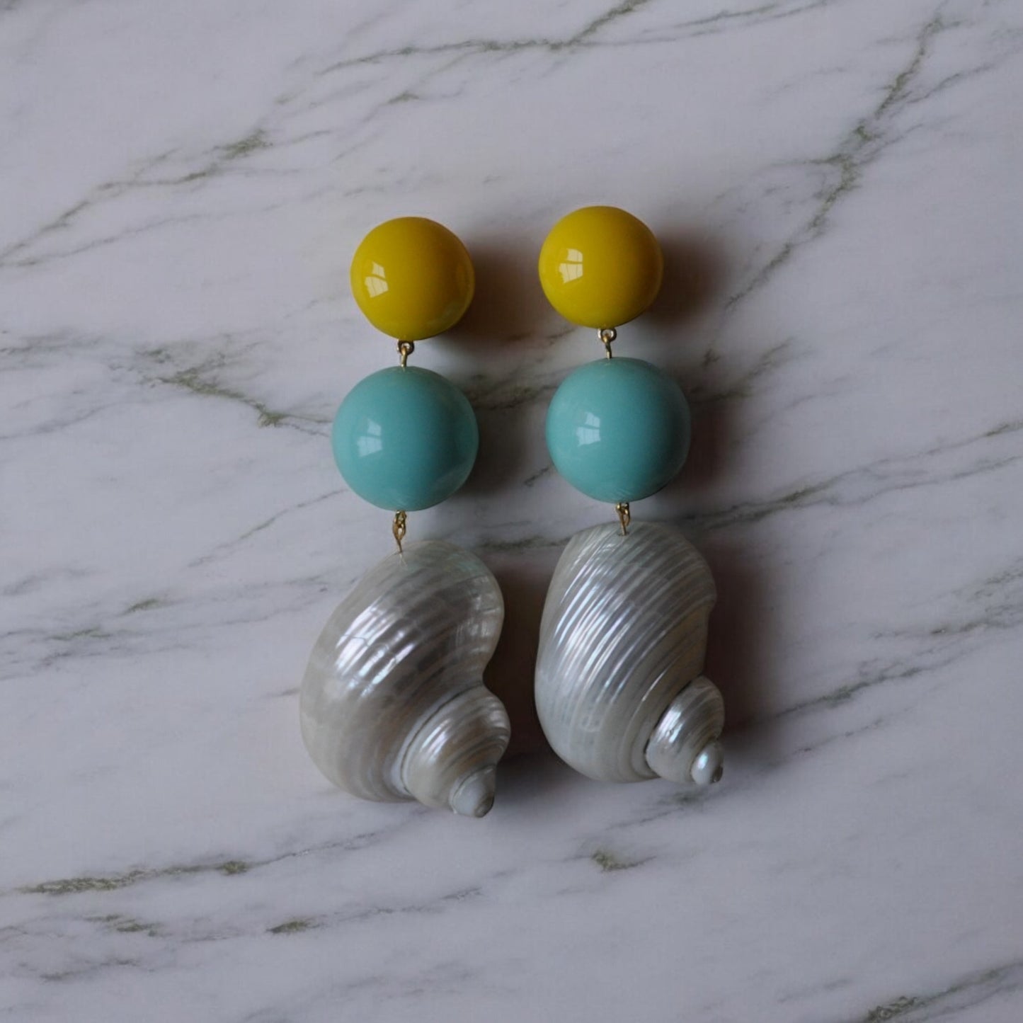 LEMON OCEAN EARRINGS