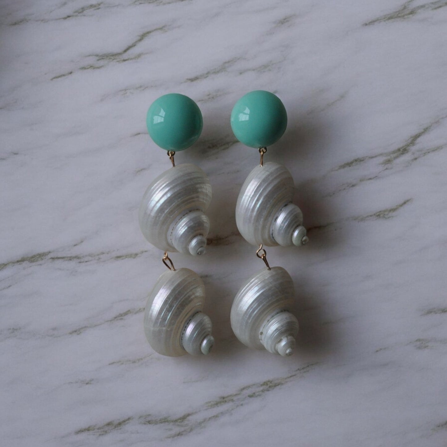 CARIBBEAN TURQUOISE DOUBLE EARRINGS